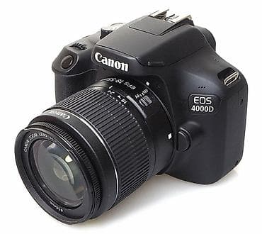Canon EOS 4000D DSLR fotoaparat + EF‑S 18‑55mm III obyektiv - 18 MP lalafo.az -da Canon EOS 4000D DSLR fotoaparat + EF‑S 18‑55mm III obyektiv - 18 MP