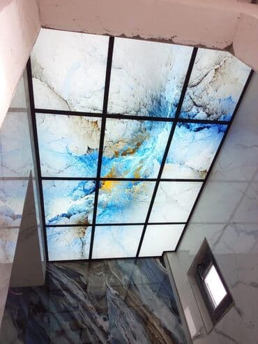 Натяжные потолки: Подвесной потолок, Стекло, Влагостойкая at lalafo.az — 1 Натяжные потолки: Подвесной потолок, Стекло, Влагостойкая — 1