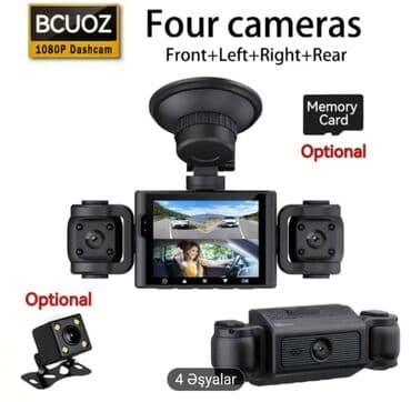 BCUOZ 1080P Dashcam – 4 kamerali avtomobil qeydiyyat cihazı lalafo.az -da BCUOZ 1080P Dashcam – 4 kamerali avtomobil qeydiyyat cihazı