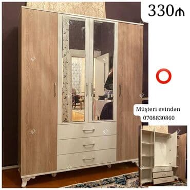 Yeni, Açılan, 4 qapılı Düz dolab, Qarderob, paltar dolabı lalafo.az -da Yeni, Açılan, 4 qapılı Düz dolab, Qarderob, paltar dolabı