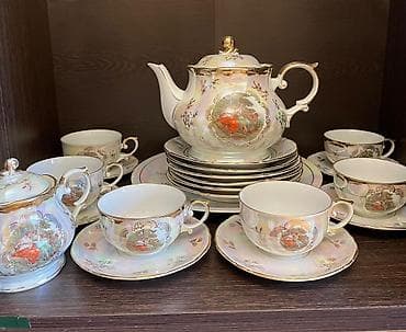 Чайный набор, цвет - Золотой, 6 персон, Германия at lalafo.az Чайный набор, цвет - Золотой, 6 персон, Германия
