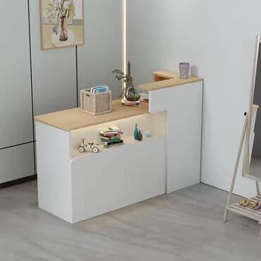 Sifarişlə ofis oturacaqları: Minimalist resepsiyon/qarşılama stendi - Dizayn: L formalı, iki lalafo.az -da — 1 Sifarişlə ofis oturacaqları: Minimalist resepsiyon/qarşılama stendi - Dizayn: L formalı, iki — 1