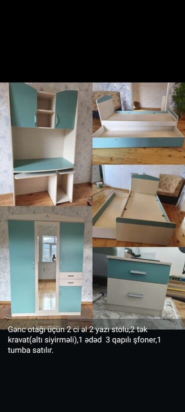 Oğlan və qız üçün, İşlənmiş, 2 təknəfərlik çarpayı lalafo.az -da Oğlan və qız üçün, İşlənmiş, 2 təknəfərlik çarpayı