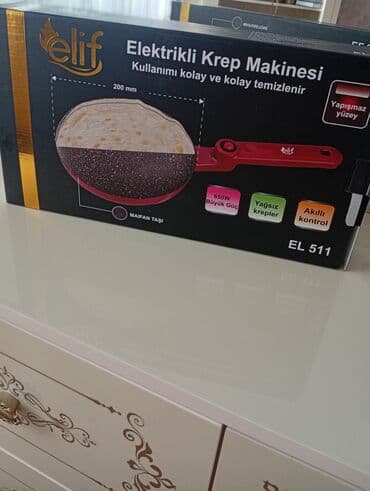 Blinçik aparatları: Elif Elektrikli Krep Maşını – EL 511 - Diametr: 200 mm - Güc: 650 W lalafo.az -da — 1 Blinçik aparatları: Elif Elektrikli Krep Maşını – EL 511 - Diametr: 200 mm - Güc: 650 W — 1
