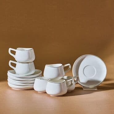 Qəhvə dəsti, rəng - Ağ, Farfor, 6 nəfərlik, Türkiyə lalafo.az -da Qəhvə dəsti, rəng - Ağ, Farfor, 6 nəfərlik, Türkiyə