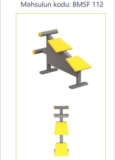 Dəbilqələr: Açıq hava fitnes avadanlıqları – sarı/qrafit rəng palitrası, metal lalafo.az -da — 29 Dəbilqələr: Açıq hava fitnes avadanlıqları – sarı/qrafit rəng palitrası, metal — 29