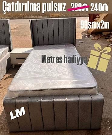 Yeni, Təknəfərlik çarpayı, Matras ilə lalafo.az -da Yeni, Təknəfərlik çarpayı, Matras ilə