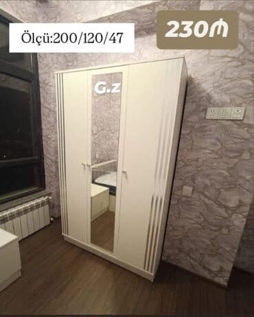 Açılan, 3 qapılı Düz dolab, Qarderob, paltar dolabı lalafo.az -da Açılan, 3 qapılı Düz dolab, Qarderob, paltar dolabı