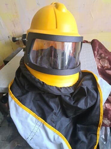 Qum‑şırnaqlama (qum püskürtmə) üçün qoruyucu dəbilqə və kapüşon - lalafo.az -da Qum‑şırnaqlama (qum püskürtmə) üçün qoruyucu dəbilqə və kapüşon -