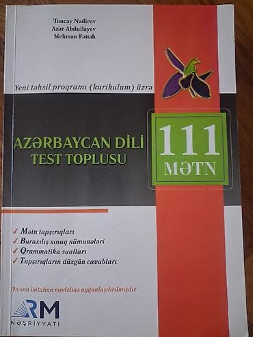 Məhsul: “Azərbaycan dili – Test toplusu: 111 mətn” (Yeni təhsil at lalafo.az Məhsul: “Azərbaycan dili – Test toplusu: 111 mətn” (Yeni təhsil