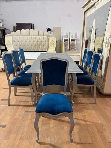 Qonaq otağı üçün, İşlənmiş, Açılmayan, Dördbucaq masa, 8 stul lalafo.az -da Qonaq otağı üçün, İşlənmiş, Açılmayan, Dördbucaq masa, 8 stul