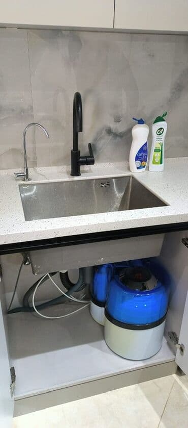 Su filtrləri: Mətbəx üçün altda quraşdırılan su təmizləmə sistemi - Quraşdırma lalafo.az -da — 3 Su filtrləri: Mətbəx üçün altda quraşdırılan su təmizləmə sistemi - Quraşdırma — 3