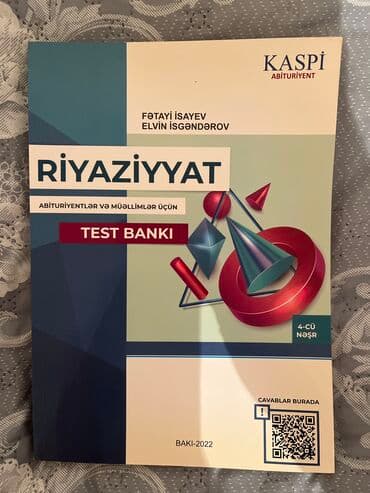 Kaspi Riyaziyyat test bankı, 2022-ci ildə dərc olunub, heç istifadə lalafo.az -da Kaspi Riyaziyyat test bankı, 2022-ci ildə dərc olunub, heç istifadə
