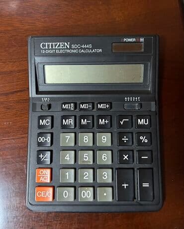 Kalkulyatorlar: Masaüstü kalkulyatorlar dəsti 1) Citizen SDC-444S - 12 rəqəmli ekran lalafo.az -da — 1 Kalkulyatorlar: Masaüstü kalkulyatorlar dəsti 1) Citizen SDC-444S - 12 rəqəmli ekran — 1