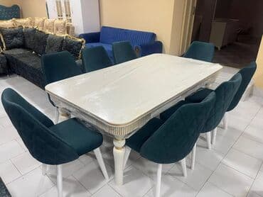 Qonaq otağı üçün, Açılmayan, Dördbucaq masa, 8 stul lalafo.az -da Qonaq otağı üçün, Açılmayan, Dördbucaq masa, 8 stul