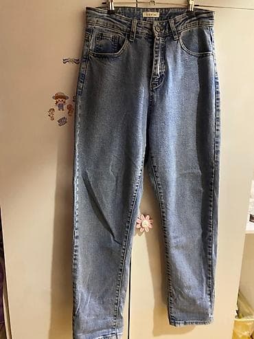 Mavi rəngli “DENIM” cins şalvar - Etiket ölçüsü: 29 yazılıb amma M və lalafo.az -da Mavi rəngli “DENIM” cins şalvar - Etiket ölçüsü: 29 yazılıb amma M və