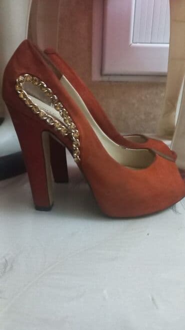 Qadın yüksək daban ayaqqabısı - Rəng: tünd narıncı/terrakota - lalafo.az -da Qadın yüksək daban ayaqqabısı - Rəng: tünd narıncı/terrakota -