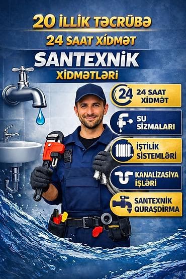 Santexnik xidmətləri - 20 illik təcrübə - 24 saat xidmət Xidmət lalafo.az -da Santexnik xidmətləri - 20 illik təcrübə - 24 saat xidmət Xidmət