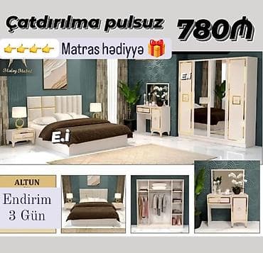 Yataq otağı dəsti – “Altun” modeli Tərkibi: - Dvnlü iri çarpayı lalafo.az -da Yataq otağı dəsti – “Altun” modeli Tərkibi: - Dvnlü iri çarpayı