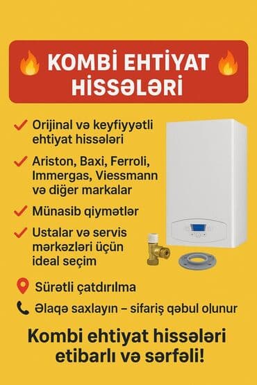 Kombi ehtiyat hissələri – etibarlı və sərfəli! - Orijinal və lalafo.az -da Kombi ehtiyat hissələri – etibarlı və sərfəli! - Orijinal və