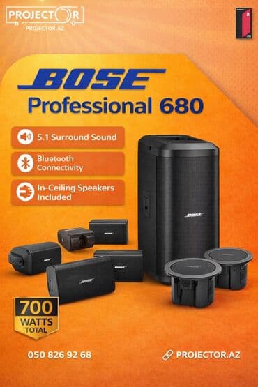Bose Professional 680 – 5.1 ev kino sistemi - 5.1 Surround Sound lalafo.az -da Bose Professional 680 – 5.1 ev kino sistemi - 5.1 Surround Sound