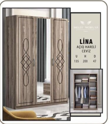 Yeni, 3 qapılı Düz dolab, Qarderob, paltar dolabı lalafo.az -da Yeni, 3 qapılı Düz dolab, Qarderob, paltar dolabı