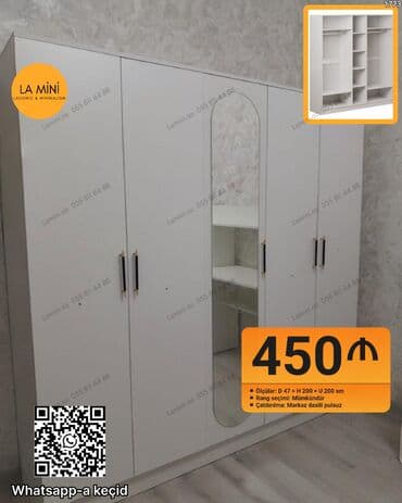 Açılan, 4 qapılı Düz dolab, Qarderob, paltar dolabı lalafo.az -da Açılan, 4 qapılı Düz dolab, Qarderob, paltar dolabı