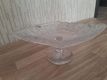 Cex istehsali Kristal ayaqlı meyvə qabı - Material: qalın kəsimli lalafo.az -da Cex istehsali Kristal ayaqlı meyvə qabı - Material: qalın kəsimli