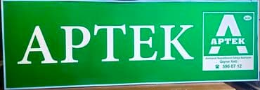 APTEK REKLAMI. Ölçüsü- 3m×1m . İşıqlıdır İşığıda yanır. təcili pul lalafo.az -da APTEK REKLAMI. Ölçüsü- 3m×1m . İşıqlıdır İşığıda yanır. təcili pul