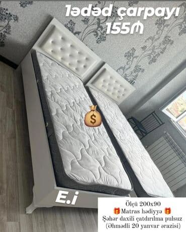 Yeni, Təknəfərlik çarpayı, Matras ilə lalafo.az -da Yeni, Təknəfərlik çarpayı, Matras ilə