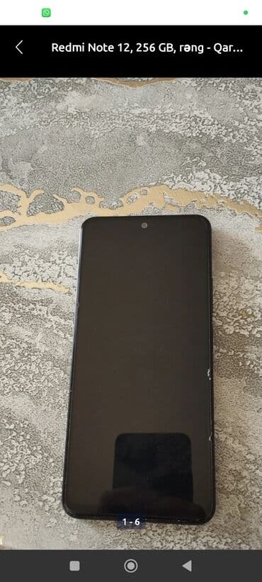 Redmi Note 12, 128 GB, rəng - Qara, Barmaq izi lalafo.az -da Redmi Note 12, 128 GB, rəng - Qara, Barmaq izi