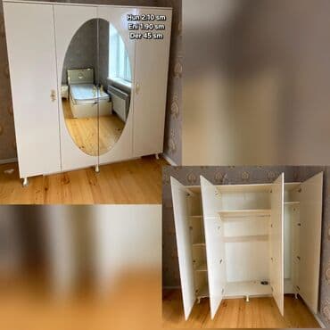 İşlənmiş, Açılan, 4 qapılı Düz dolab, Dolab-asılqan lalafo.az -da İşlənmiş, Açılan, 4 qapılı Düz dolab, Dolab-asılqan