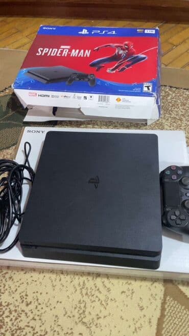 Sony PlayStation 4 Slim (1TB) – Marvel’s Spider‑Man bundle lalafo.az -da Sony PlayStation 4 Slim (1TB) – Marvel’s Spider‑Man bundle