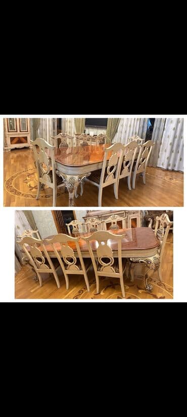 Qonaq otağı üçün, İşlənmiş, 8 stul lalafo.az -da Qonaq otağı üçün, İşlənmiş, 8 stul