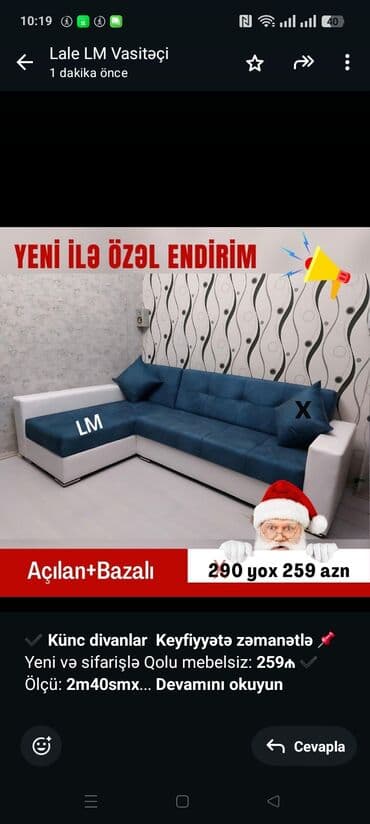 Künc divan lalafo.az -da Künc divan