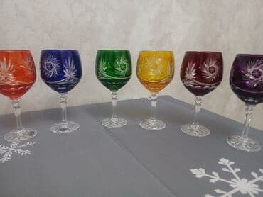 Qədəhlər, Xrustal, 6 ədədli dəst, Çexiya lalafo.az -da Qədəhlər, Xrustal, 6 ədədli dəst, Çexiya