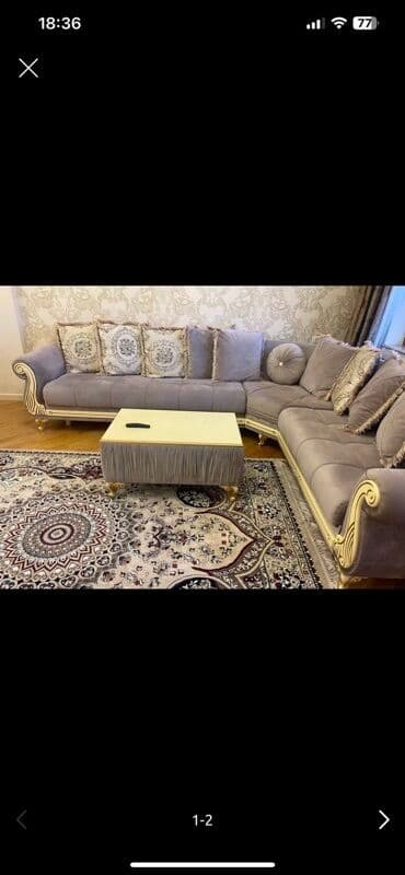 Klassik üslubda qonaq otağı dəsti Tərkibi: - L formalı yumşaq künc lalafo.az -da Klassik üslubda qonaq otağı dəsti Tərkibi: - L formalı yumşaq künc