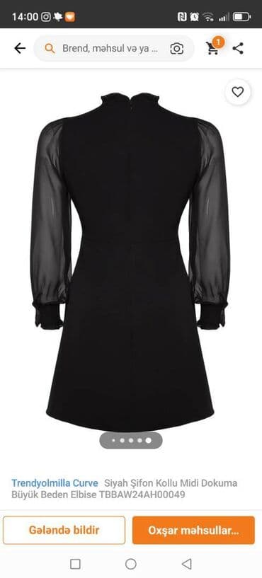 Şəkildə ilə birə bir eyni yenidir etiketi üzərində, 48 ölçüdur lakin lalafo.az -da Şəkildə ilə birə bir eyni yenidir etiketi üzərində, 48 ölçüdur lakin