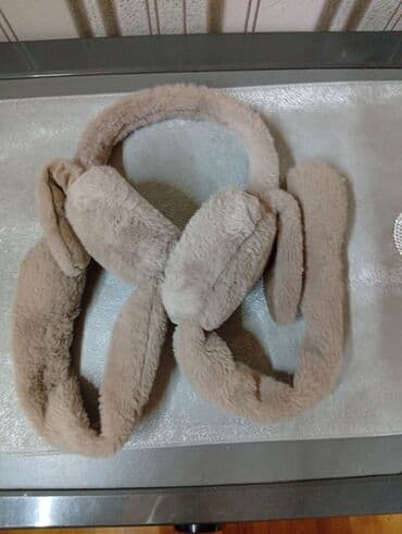 Xəzli qış qulaqlıqları – dovşanqulağı dizaynlı - Rəng: açıq bej - lalafo.az -da Xəzli qış qulaqlıqları – dovşanqulağı dizaynlı - Rəng: açıq bej -