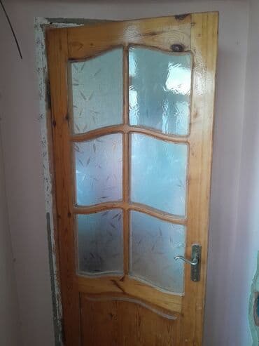 Taxta şüşəli qapılar – komplekt - Material: təbii ağac (şam tipli) lalafo.az -da Taxta şüşəli qapılar – komplekt - Material: təbii ağac (şam tipli)