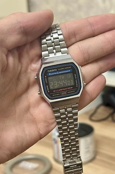 CASIO A168WGG-1BDF Negative Display Yenisinin satış qiyməti 149 lalafo.az -da CASIO A168WGG-1BDF Negative Display Yenisinin satış qiyməti 149