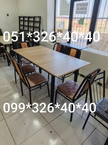 Chery: Для кухни, Новый, Нераскладной, Прямоугольный стол, 4 стула at lalafo.az — 7 Chery: Для кухни, Новый, Нераскладной, Прямоугольный стол, 4 стула — 7