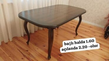 Qonaq masası, Açılan, Taxta, Dördbucaq masa lalafo.az -da Qonaq masası, Açılan, Taxta, Dördbucaq masa