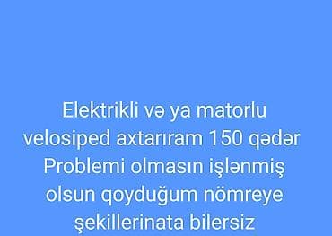 Elektrik velosipedlər lalafo.az -da Elektrik velosipedlər