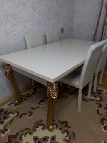 Qonaq otağı üçün, İşlənmiş, Kvadrat masa, 6 stul lalafo.az -da Qonaq otağı üçün, İşlənmiş, Kvadrat masa, 6 stul