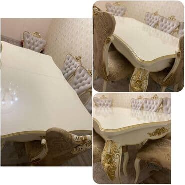 Qonaq otağı üçün, İşlənmiş, Açılan, Kvadrat masa, 8 stul lalafo.az -da Qonaq otağı üçün, İşlənmiş, Açılan, Kvadrat masa, 8 stul