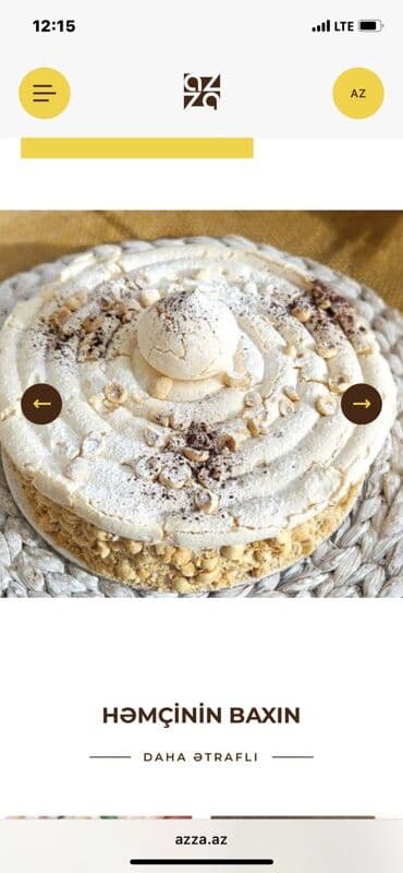 Azza tortu – yüngül beze qatları, içlikdə qoz-fındıq və krem lalafo.az -da Azza tortu – yüngül beze qatları, içlikdə qoz-fındıq və krem