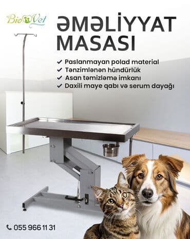 Peşəkar Veterinar Klinikaları üçün – Etibarlı və Funksional Əməliyyat lalafo.az -da Peşəkar Veterinar Klinikaları üçün – Etibarlı və Funksional Əməliyyat