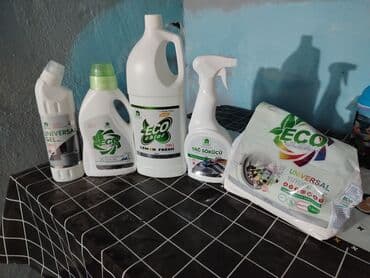 Yuyucu vasitələr: Məişət təmizliyi üçün ECO CLEAN məhsullarının dəsti Dəstdə olanlar: - lalafo.az -da — 1 Yuyucu vasitələr: Məişət təmizliyi üçün ECO CLEAN məhsullarının dəsti Dəstdə olanlar: - — 1