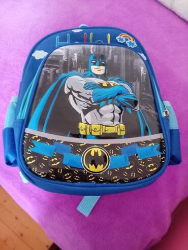 Uşaq üçün Batman bel çantası - Rəng: mavi tonlarda - Ön hissədə iri lalafo.az -da Uşaq üçün Batman bel çantası - Rəng: mavi tonlarda - Ön hissədə iri